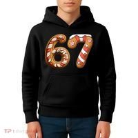 67 Christmas Six Seven Funny Meme Gingerbread Cookies Kids Hoodie thumb 4