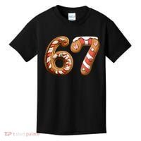 67 Christmas Six Seven Funny Meme Gingerbread Cookies Kids T-Shirt thumb 0