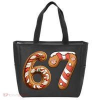 67 Christmas Six Seven Funny Meme Gingerbread Cookies Tote Bag thumb 0
