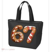 67 Christmas Six Seven Funny Meme Gingerbread Cookies Tote Bag thumb 3