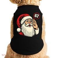 67 Christmas Six Seven Meme Brainrot Santa Claus Doggie Tank thumb 0