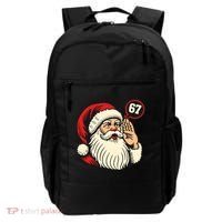 67 Christmas Six Seven Meme Brainrot Santa Claus Backpack thumb 0