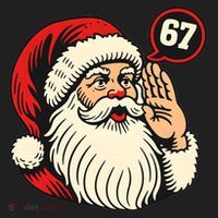 67 Christmas Six Seven Meme Brainrot Santa Claus Beanie thumb 2