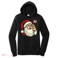 67 Christmas Six Seven Meme Brainrot Santa Claus Women's Hoodie thumb 0