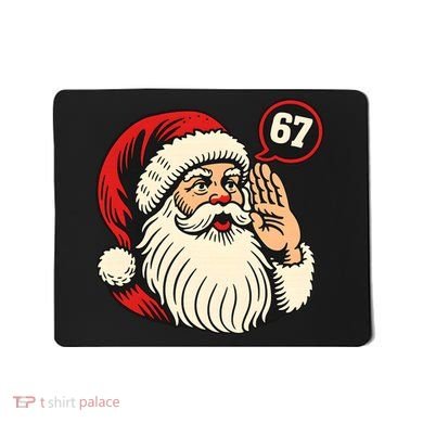 67 Christmas Six Seven Meme Brainrot Santa Claus Mousepad