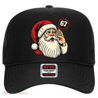 67 Christmas Six Seven Meme Brainrot Santa Claus Hat thumb 0