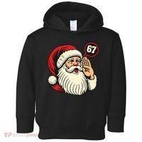 67 Christmas Six Seven Meme Brainrot Santa Claus Toddler Hoodie thumb 0