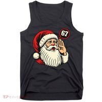 67 Christmas Six Seven Meme Brainrot Santa Claus Tank Top thumb 0