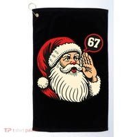 67 Christmas Six Seven Meme Brainrot Santa Claus Golf Towel thumb 0