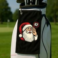 67 Christmas Six Seven Meme Brainrot Santa Claus Golf Towel thumb 2