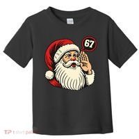 67 Christmas Six Seven Meme Brainrot Santa Claus Toddler T-Shirt thumb 0