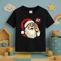 67 Christmas Six Seven Meme Brainrot Santa Claus Toddler T-Shirt thumb 3