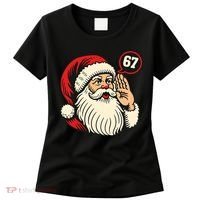 67 Christmas Six Seven Meme Brainrot Santa Claus Women's T-Shirt thumb 0