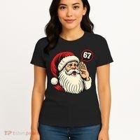 67 Christmas Six Seven Meme Brainrot Santa Claus Women's T-Shirt thumb 4