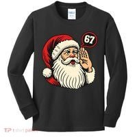 67 Christmas Six Seven Meme Brainrot Santa Claus Kids Long Sleeve Shirt thumb 0