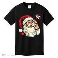 67 Christmas Six Seven Meme Brainrot Santa Claus Kids T-Shirt thumb 0