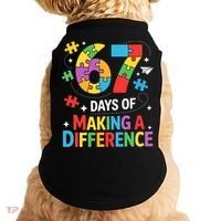 67 Days Of Making A Difference 6-7 Meme Autism Awareness Doggie Tank thumb 0
