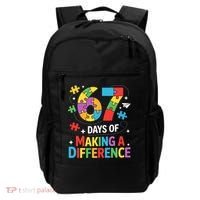 67 Days Of Making A Difference 6-7 Meme Autism Awareness Backpack thumb 0