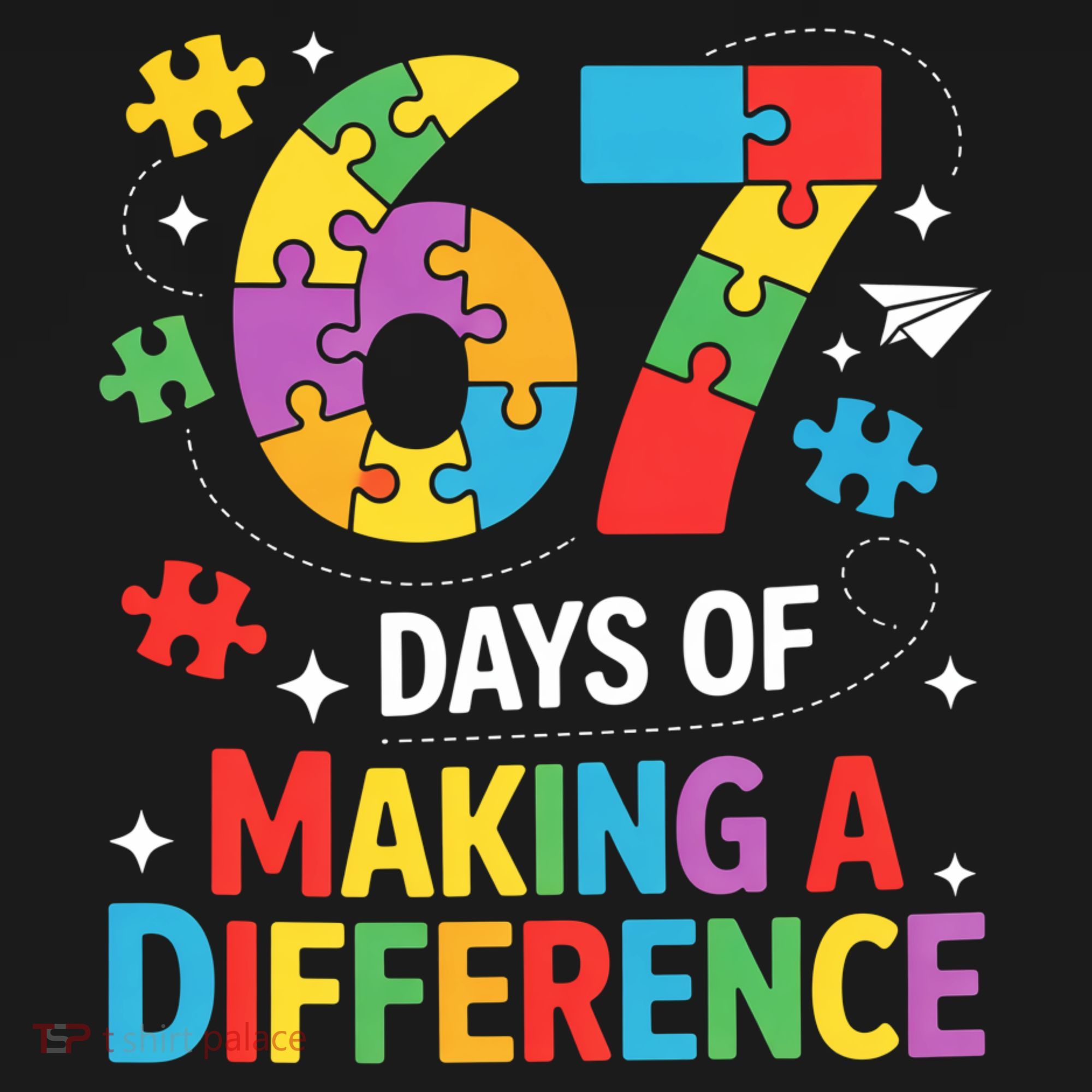 67 Days Of Making A Difference 6-7 Meme Autism Awareness Button