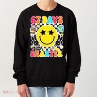 67th Day Of School 67 Days Smarter Students Teacher Women's Sweatshirt thumb 0