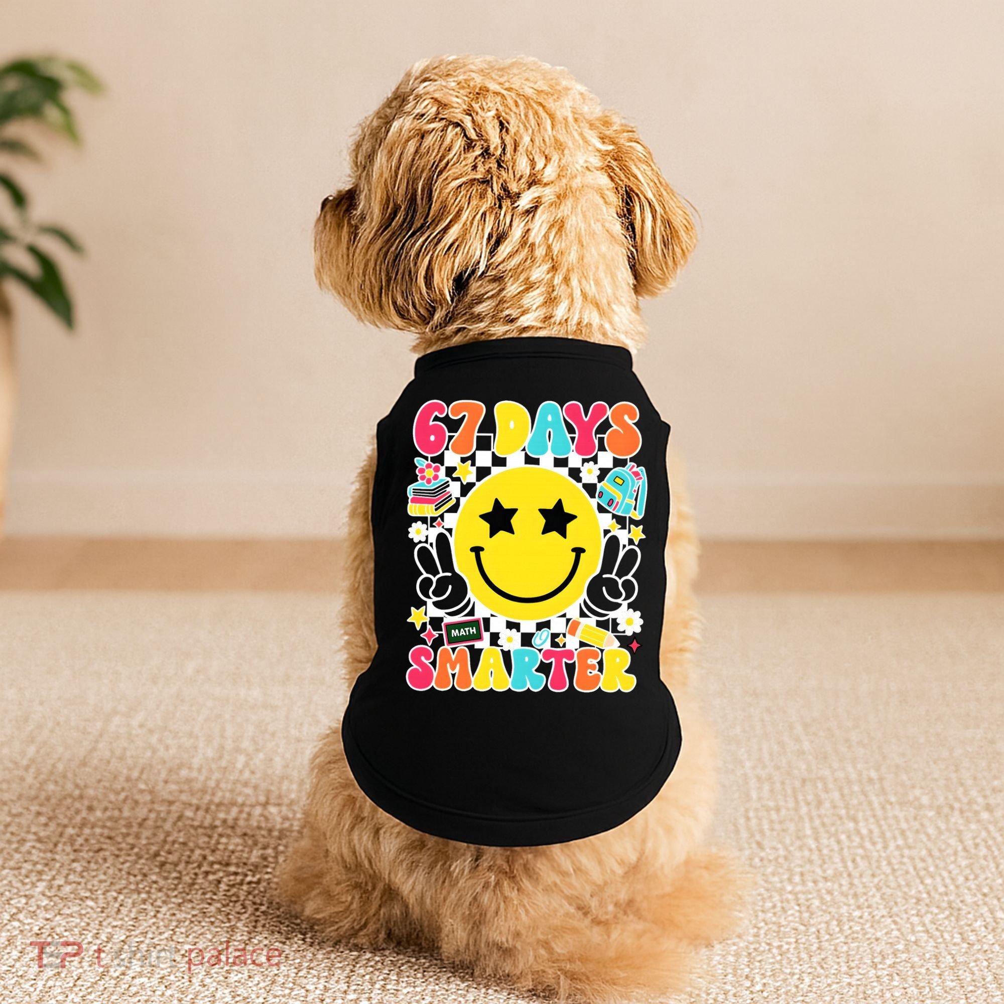 67th Day Of School 67 Days Smarter Students Teacher Doggie Tank