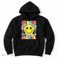 67th Day Of School 67 Days Smarter Students Teacher Hoodie thumb 0