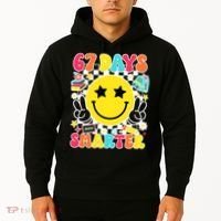 67th Day Of School 67 Days Smarter Students Teacher Hoodie thumb 2