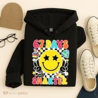 67th Day Of School 67 Days Smarter Students Teacher Hoodie thumb 4