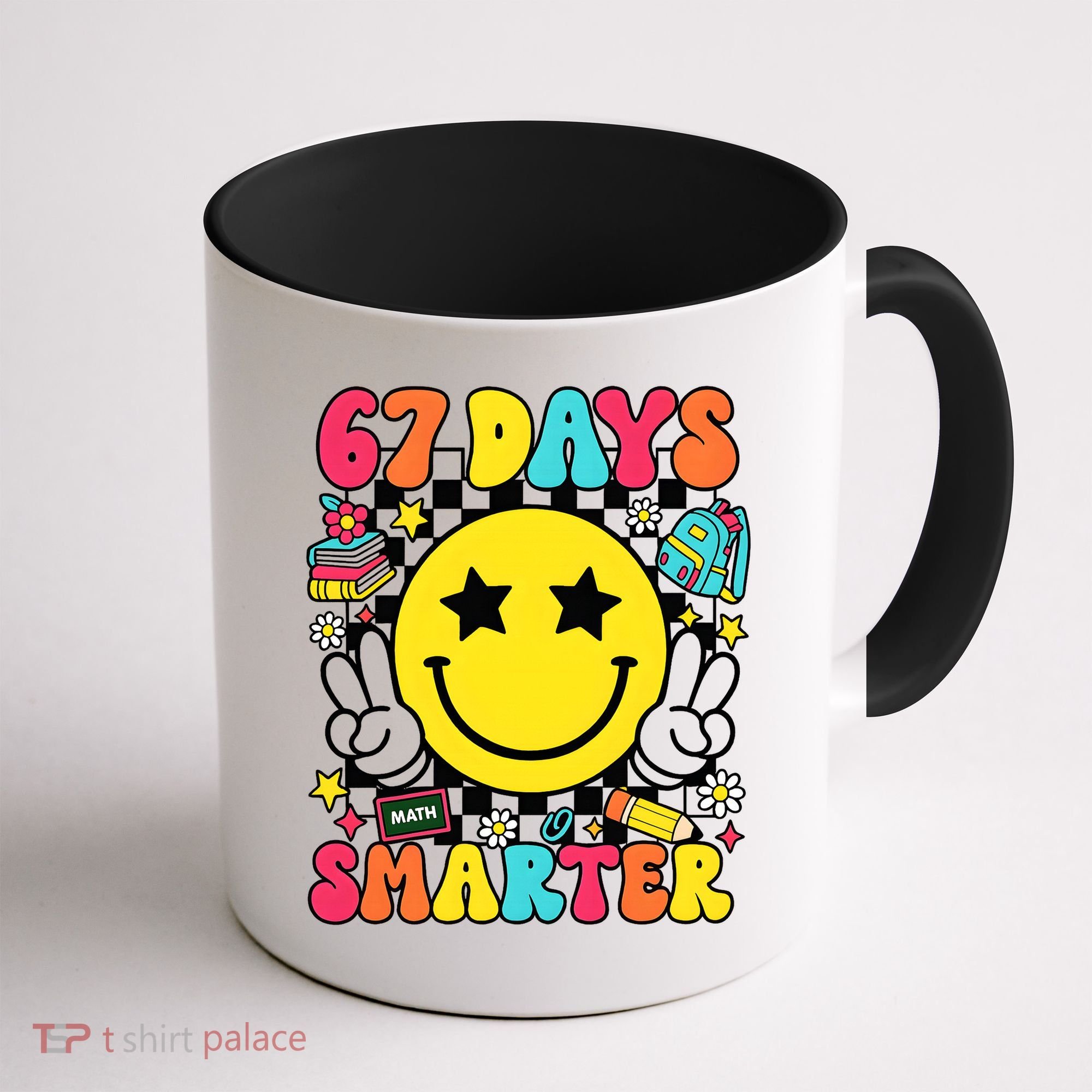 67th Day Of School 67 Days Smarter Students Teacher Coffee Mug