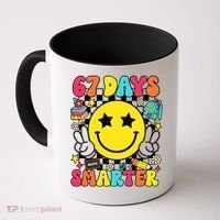 67th Day Of School 67 Days Smarter Students Teacher Coffee Mug thumb 0
