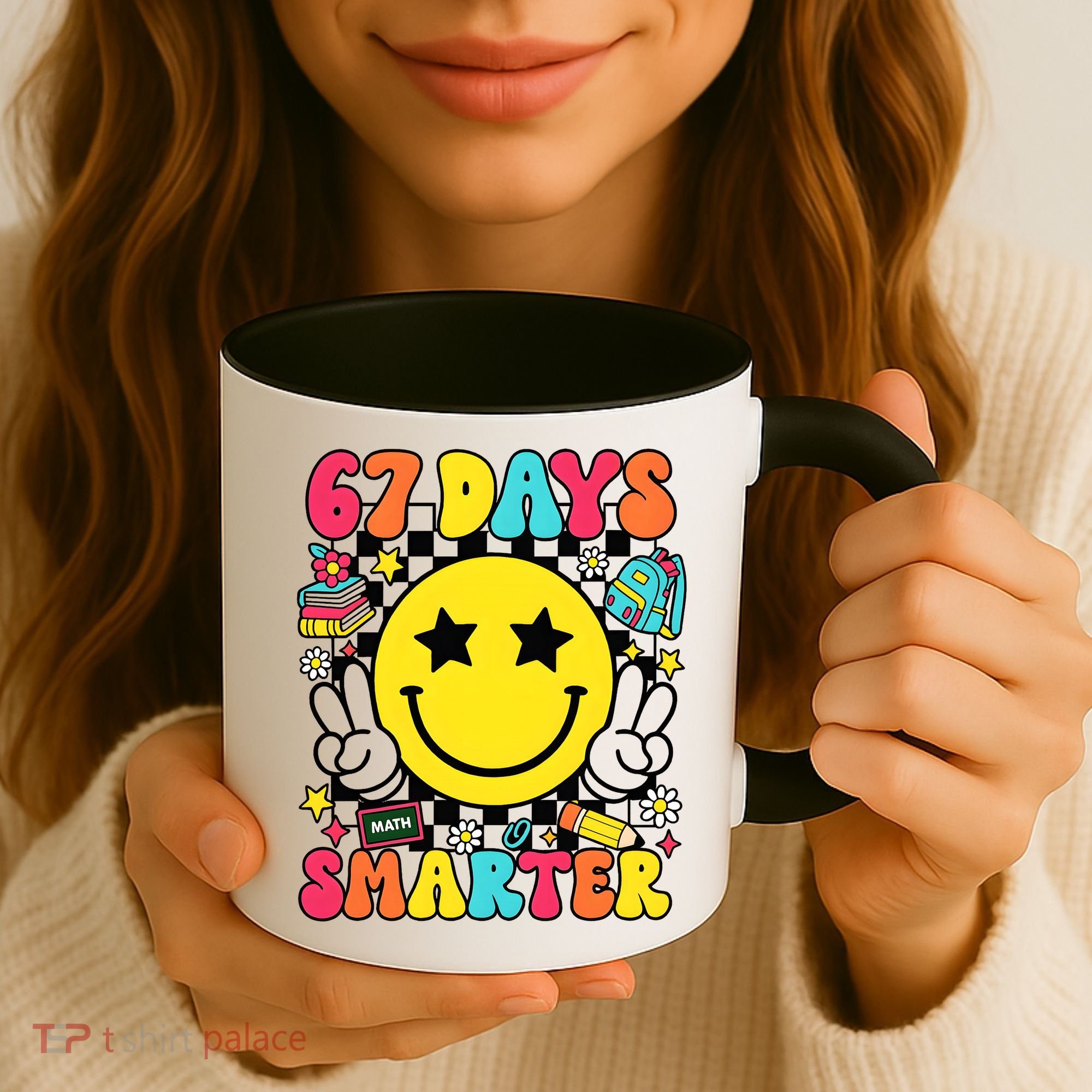 67th Day Of School 67 Days Smarter Students Teacher Coffee Mug