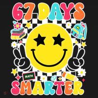 67th Day Of School 67 Days Smarter Students Teacher Women's Hoodie thumb 2