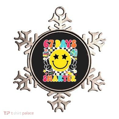 67th Day Of School 67 Days Smarter Students Teacher Ornament