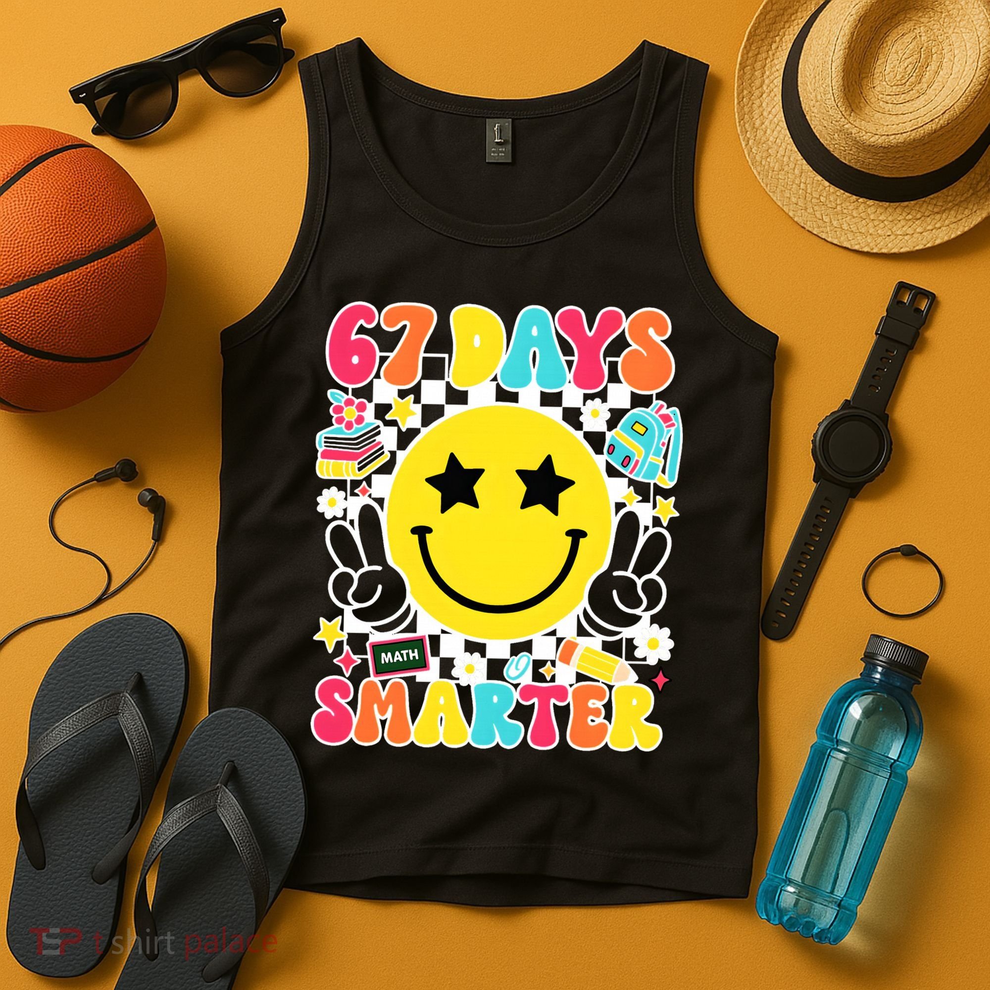 67th Day Of School 67 Days Smarter Students Teacher Tank Top