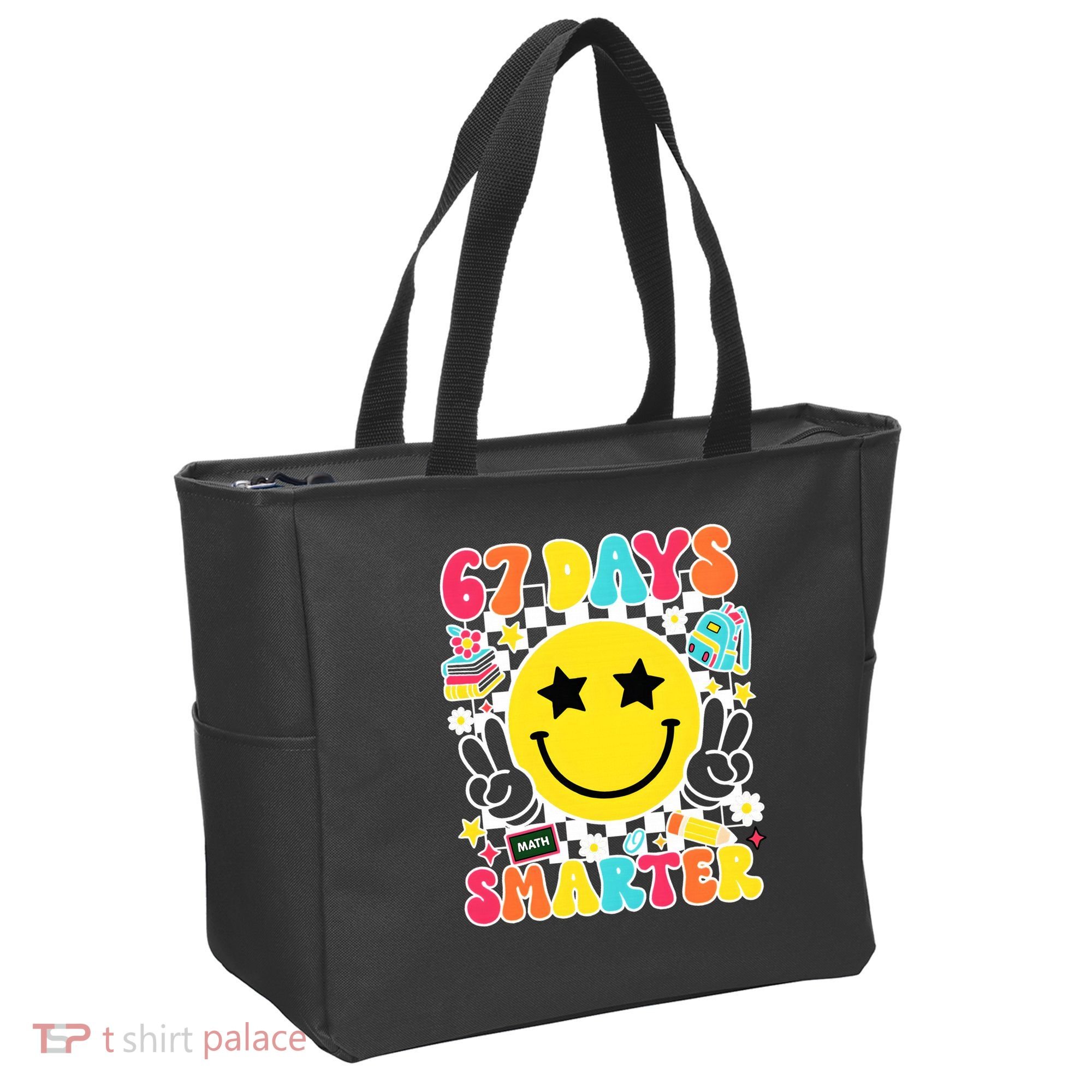 67th Day Of School 67 Days Smarter Students Teacher Tote Bag