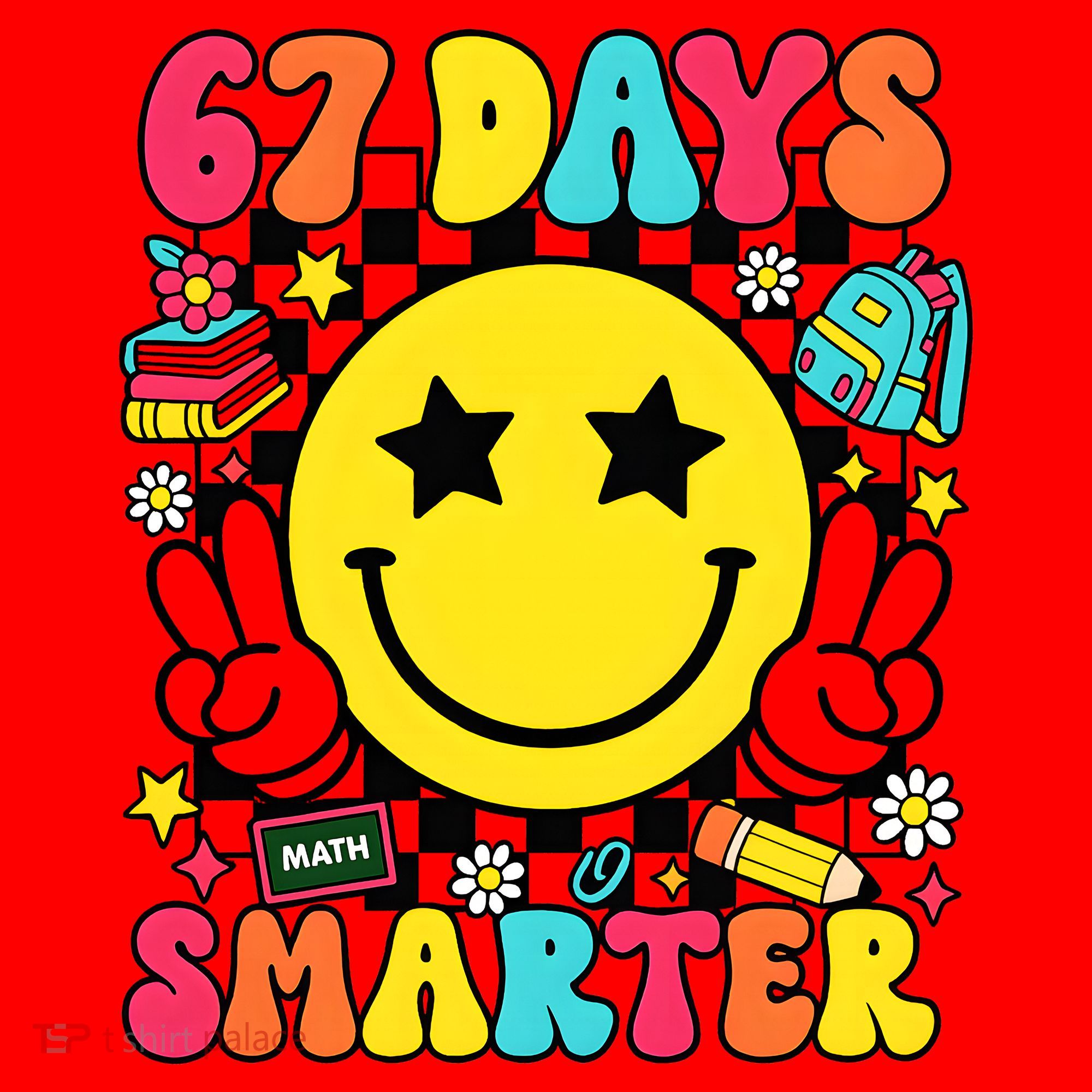67th Day Of School 67 Days Smarter Students Teacher Santa Hat