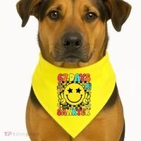 67th Day Of School 67 Days Smarter Students Teacher USA-Made Doggie Bandana thumb 1