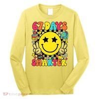 67th Day Of School 67 Days Smarter Students Teacher Long Sleeve Shirt thumb 0