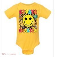 67th Day Of School 67 Days Smarter Students Teacher Baby Bodysuit thumb 0
