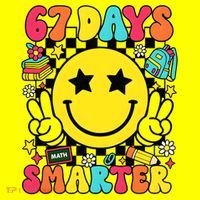 67th Day Of School 67 Days Smarter Students Teacher Baby Bodysuit thumb 2