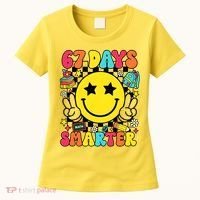 67th Day Of School 67 Days Smarter Students Teacher Women's T-Shirt thumb 0