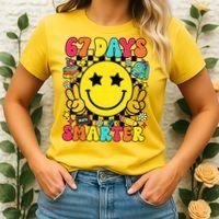 67th Day Of School 67 Days Smarter Students Teacher Women's T-Shirt thumb 2