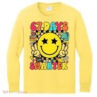 67th Day Of School 67 Days Smarter Students Teacher Kids Long Sleeve Shirt thumb 0