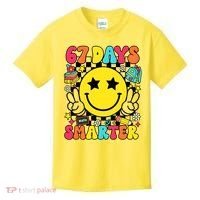 67th Day Of School 67 Days Smarter Students Teacher Kids T-Shirt thumb 0