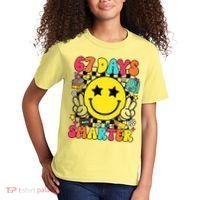 67th Day Of School 67 Days Smarter Students Teacher Kids T-Shirt thumb 2