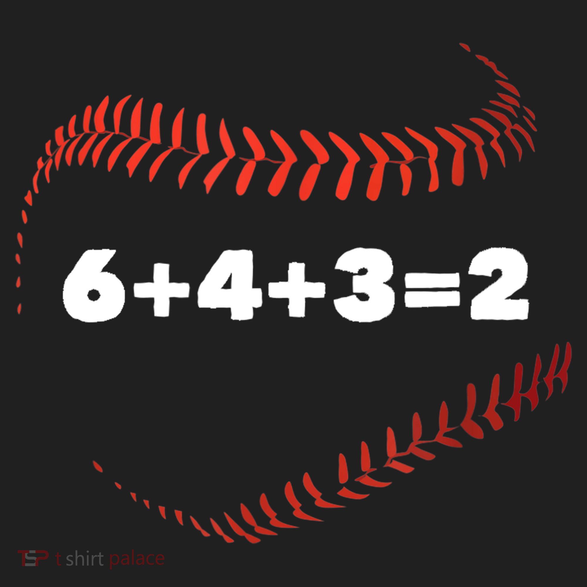 6+4+3=2 Double Play Baseball Player Gift Baseball Saying TShirt Women's Sweatshirt