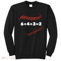6+4+3=2 Double Play Baseball Player Gift Baseball Saying TShirt Sweatshirt thumb 0