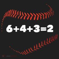 6+4+3=2 Double Play Baseball Player Gift Baseball Saying TShirt Tumbler thumb 3