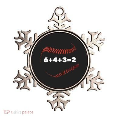 6+4+3=2 Double Play Baseball Player Gift Baseball Saying TShirt Ornament