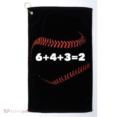 6+4+3=2 Double Play Baseball Player Gift Baseball Saying TShirt Golf Towel